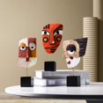 thumbnail image 3 of Adorno de arte de cara abstracta Estatuas de resina Esculturas de arte moderno Artesanía de resina Decoración creativa para sala de estar Bar(A) JM, 3 of 4