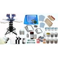 thumbnail image 2 of TECHTONGDA 4 Color 4 Station Screen Printing Kit Silk Screen Press Ink Supplies Press KIT, 2 of 4