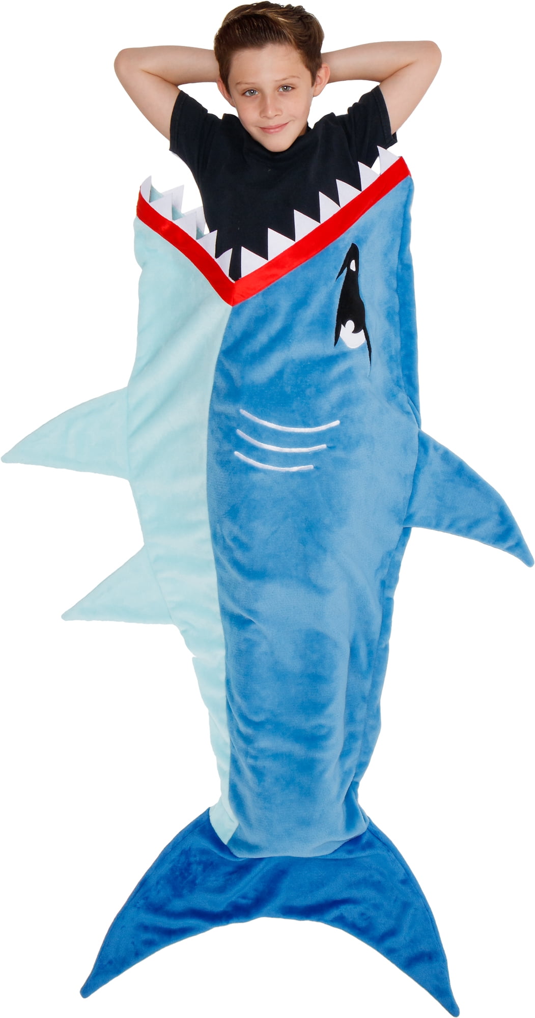 Kids Shark Tail Shark Sleeping Bag Soft Double Flannel Blanket Child Sleep Bdh 