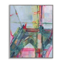 Stupell Industries Looming Bridge Arches Buildings & Architecture Painting Gray Framed Art Print Wall Art, 24 x 30