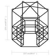 thumbnail image 2 of vidaXL Greenhouse with Shelves Steel 89.4"x87.8" 8166, 2 of 11
