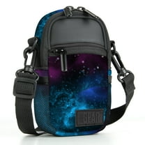 USA Gear Compact Point and Shoot Camera Sling Bag  with Rain Cover, Shoulder Sling Strap - Galaxy
