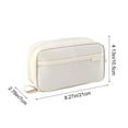 thumbnail image 3 of Dmlowu Pencil Pouch Portable Pencil Case Large Capacity Pencil Bag Box for Women Men Art Office, 2.4x8.3 Inch Simple Aesthetic Pencil Case Pouch, 3 of 7