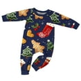 thumbnail image 3 of Odeerbi Christmas Pajamas for Family Holiday Long Sleeve Family Christmas Pajamas Matching Sets Baby Parent Child Printed Loungewear Set Two-Piece Sleepwear Xmas PJs Set Black, 3 of 3