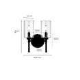 thumbnail image 2 of Millennium Lighting 9922-MB Chastine 2 Light 11" Wide Vanity Light - Black, 2 of 7