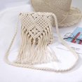 thumbnail image 3 of Bolso bandolera de crochet LIUYMXG con forro para mujer bohemio beige, 3 of 4
