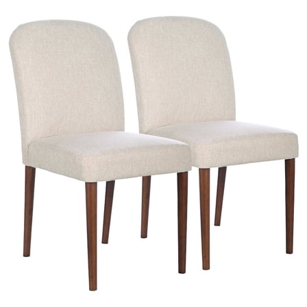 Ashcroft Furniture Capri Beige Fabric Dining Chair (Set Of 2)
