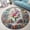 Bookshelf Stained, variant on Round Rug, Sea Turtle2 Soft Washable Carpet, Non-Slip Floor Mat for Living Room Bedroom Home Decor 59 Inch