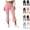 17# Pink, variant on Women's Flare Capri Leggings Fold Over High Waisted Bootcut Yoga Pants Slim Fit Soft Capris Workout Lounge Legging Gray M