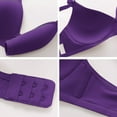 thumbnail image 3 of Bigersell Women's T-Shirt Bra Clearance 2pcs Women's Bra Soild Wire Underwear Bra Everyday Small Cup Underwear Full-Coverage Bra Style F-775 Purples M, 3 of 6
