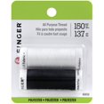 thumbnail image 1 of All-Purpose Polyester Thread 200yd 2/Pkg-Black & White, 1 of 4