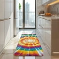 thumbnail image 4 of Tie Dye Color Burst Pattern Kitchen Rug Mat,Kitchen Runner Rugs Non Skid Washable,Decorative Kitchen Floor Mats for Kitchen,Sink,Laundry,17"x47.2", 4 of 7