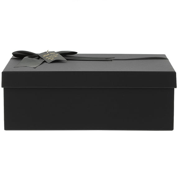 GOOHOCHY Small Packaging Boxes Perfume Packing Box Black Paper 1Pcs