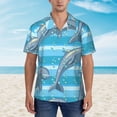 thumbnail image 2 of Balery Dolphin Camisas hawaianas de manga corta para hombre, camisas playeras de corte holgado, camisas de vacaciones con botones,3X-Large, 2 of 7