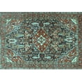 thumbnail image 1 of Ahgly Company Indoor Rectangle Persian Light Blue Traditional Area Rugs, 8' x 10', 1 of 4