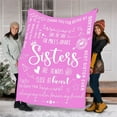 thumbnail image 2 of SHENGXINY Blanket Gift Clearance Envelope Flannel Blanket Print Sister Envelope Blanket Birthday Gift Best Friend Blanket C, 2 of 5