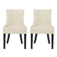 thumbnail image 4 of Glavbiku Modern Fabric Tufted Dining Chairs,Accent Chairs for Living Dining Room,Set of 2,Red, 4 of 12