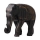 thumbnail image 4 of Estatua de elefante de resina, figura coleccionable, adorno Feng Shui, animal decorativo Negro, 4 of 9