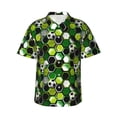 thumbnail image 2 of Picia Soccer1 Gentle Cotton Regular Fit Short Sleeve Casual Hawaiian Shirt for Men-Small, 2 of 8