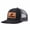 Black and gray, variant on Rodeo Cash Leather Patch Embroidered Color Block Trucker Hat Unisex Adjustable Cotton Breathable Fashion Cap for Travel Daily Wear