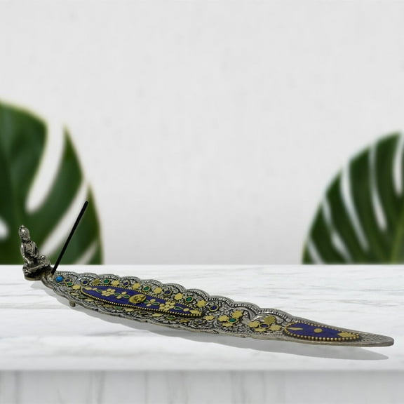 White Metal Incense Holder (Patrash)