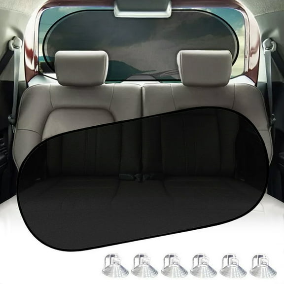 Foldable Car Rear Window Sun Shade, HOMEYA Mesh Back Window Visor with Suction Cups for Children