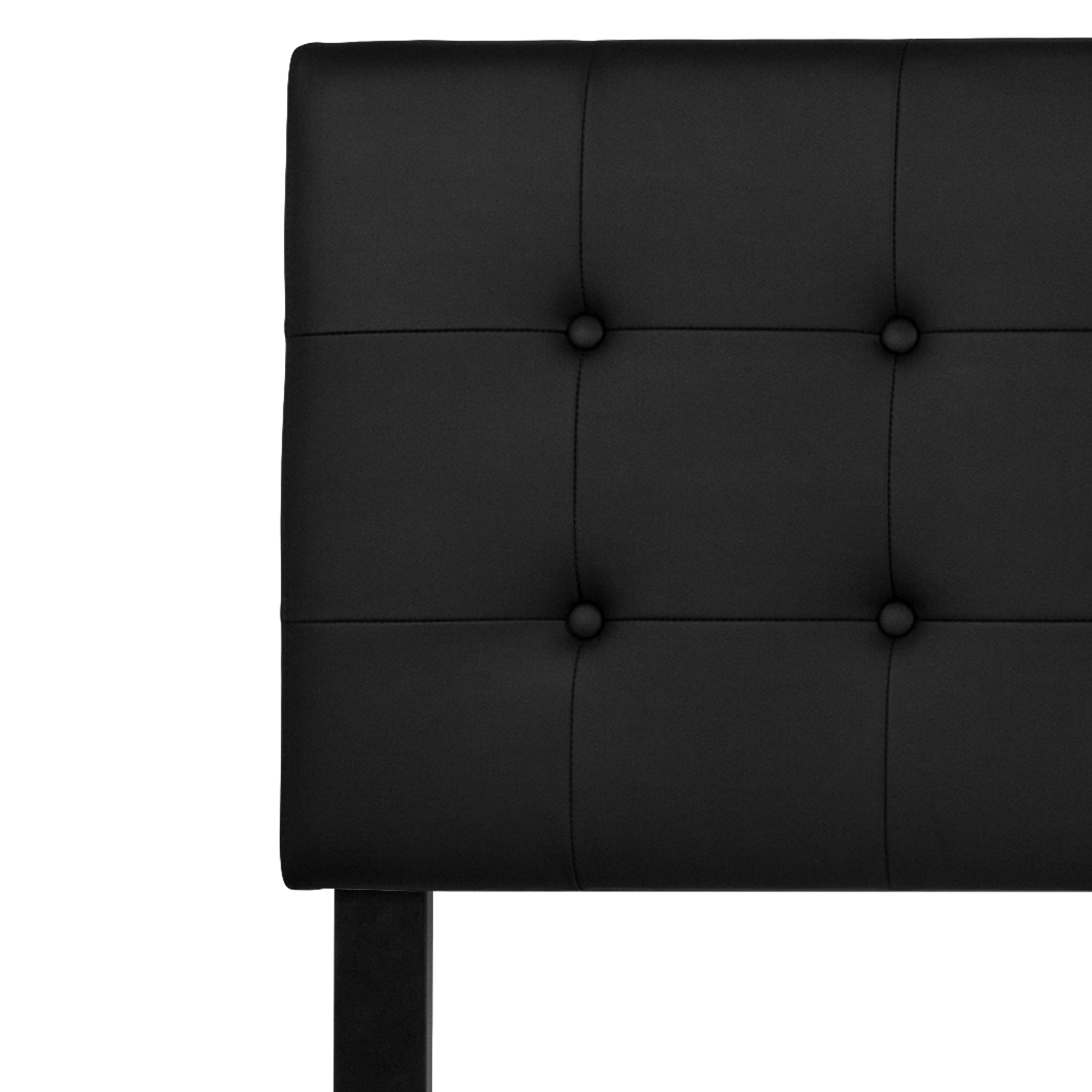 Flash Furniture Lennox Tufted Upholstered King Size Headboard in Black Vinyl for sale online 