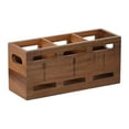 thumbnail image 2 of Organizador de cubiertos de madera, expositor de cubiertos con 3 compartimentos, antideslizante, para utensilios de cocina, para armarios y tiendas., 2 of 9