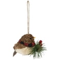 thumbnail image 5 of Woodland Baby Bird with Plaid Winter Scarf Christmas Ornament - 5.5", 5 of 8
