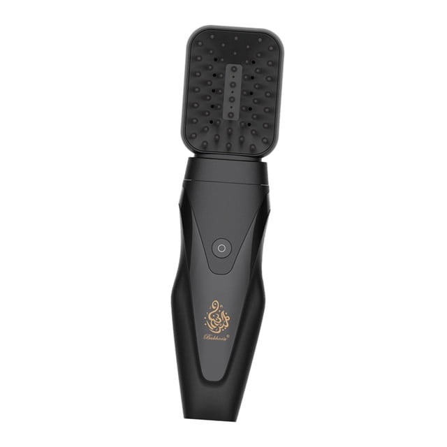 Quemador de incienso eléctrico portátil para spa, dormitorios y restaurantes. Negro