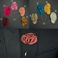 thumbnail image 3 of SmartBy Men's Lapel Rose Flower Stick Bar Brooch Pin Wedding Suit Accessory Jewelry Gift, 3 of 7