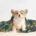 thumbnail image 4 of Pofeuu Dinosaur Plays Soccer Print Puppy Blanket,Dog Blankets,Pet Blanket Cozy Cat Blankets for Indoor Cats, Fuzzy Pet Blanket for Kitten Doggy Dog Blankets-Small, 4 of 8