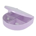 thumbnail image 2 of Unique Bargains 1 Pc 4 Grids Single Layer Pill Case Portable for Travel Light Purple, 2 of 6