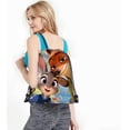 thumbnail image 4 of Zootopia drawstring large capacity backpack,Fox and Rabbit in a Group Photo cartoon anime outdoor sports and fitness bag, drawstring storage bag, unisex yoga bag, 4 of 4