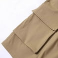 thumbnail image 6 of FRSASU Mens Cargo Shorts with Multi Pockets Casual Long Blew Knee Capri Pants Relaxed Fit Work Fishing Hiking Khaki, 6 of 9