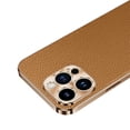 thumbnail image 5 of Compatible with iPhone 14 Pro Max Case, Simple Solid Color Electroplated Camera Cover Cowhide Leather Texture Design for Men & Women Fashion Slim Phone Case for iPhone 14 Pro Max - White, 5 of 5