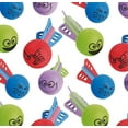 thumbnail image 3 of Mini Foam Character Missiles - Pack Of 16 - 4 Inches Assorted Colors - Silly Face Foam Ball Launcher Missile Toys - For Kids Gre, 3 of 4
