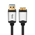 thumbnail image 2 of USB 3.0 Cable - Micro-B to Type A (3 Ft) Type A-Male to Micro B Male Adapter Converter Gold Plated SuperSpeed USB Connector Port Plug Wire Cord, 2 of 4