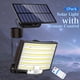 thumbnail image 5 of Una sola lámpara solar para exteriores equipada con modo de sensor de movimiento, con 126 luces LED. Esta lámpara de pared es adecuada para porches y jardines, ofrece tres modos de iluminación,, 5 of 10