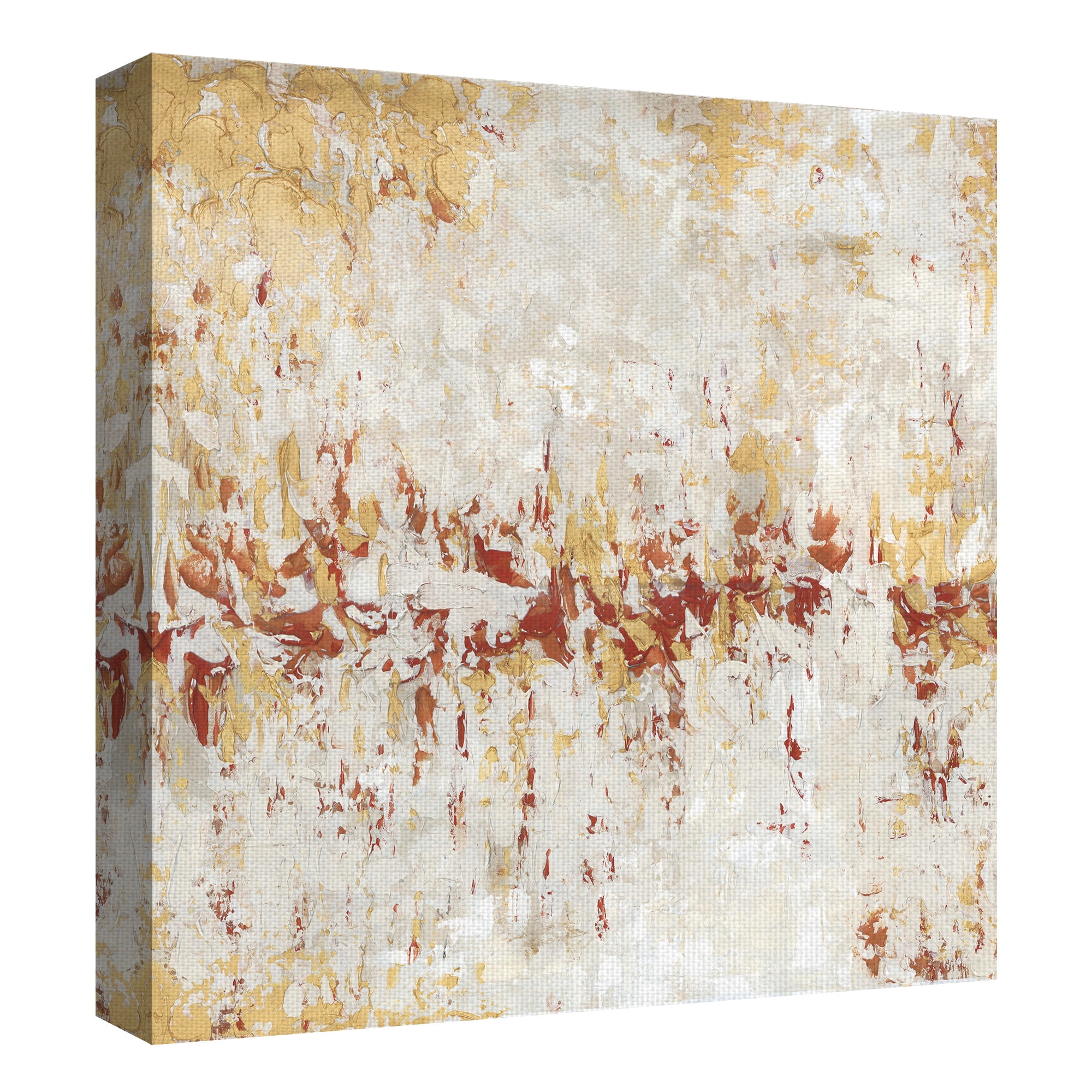 Masterpiece Art Gallery Rustic Neutrality Abstract By Willowbrook Fine Art Canvas Art Print 35" x 35"