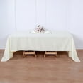 thumbnail image 4 of Balsa Circle 10 Pieces 60" x 126" Ivory Rectangle Polyester Tablecloths Table Cover Linens, 4 of 7