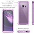 thumbnail image 2 of FYBTO Galaxy S9 Case with Screen Protector Clear Military Grade Rugged 360 Full Body Protective Shockproof Hard Back Cover Defender Heavy Duty Bumper Case for Samsung Galaxy S9 - Purple, 2 of 5