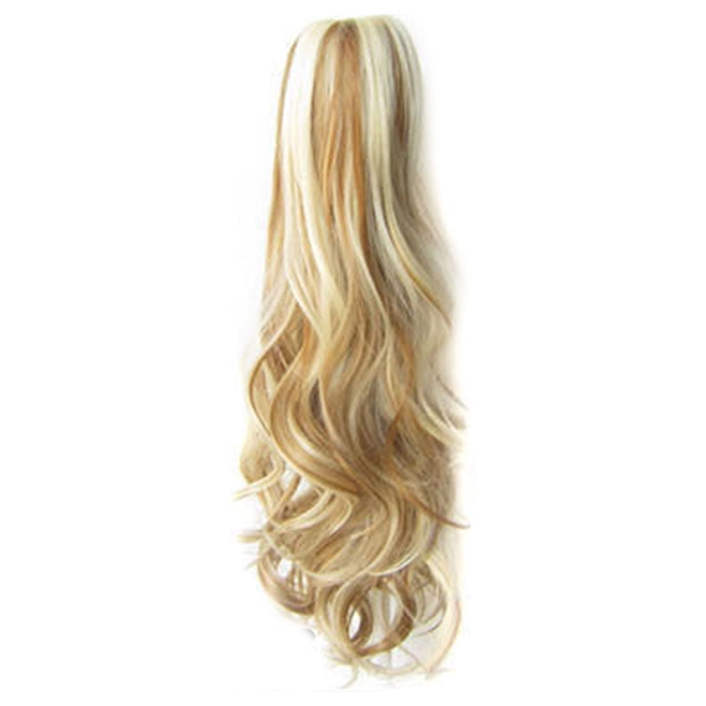 55cm Women Girls Long Curly Wavy Ponytail Extension Synthetic Hair