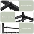 thumbnail image 7 of iPormis Twin Size Metal Platform Bed Frame with Vintage Victorian Headboard & Footboard, Heavy Duty Bed Frame with 14 Steel Slats Support, Black, 7 of 7