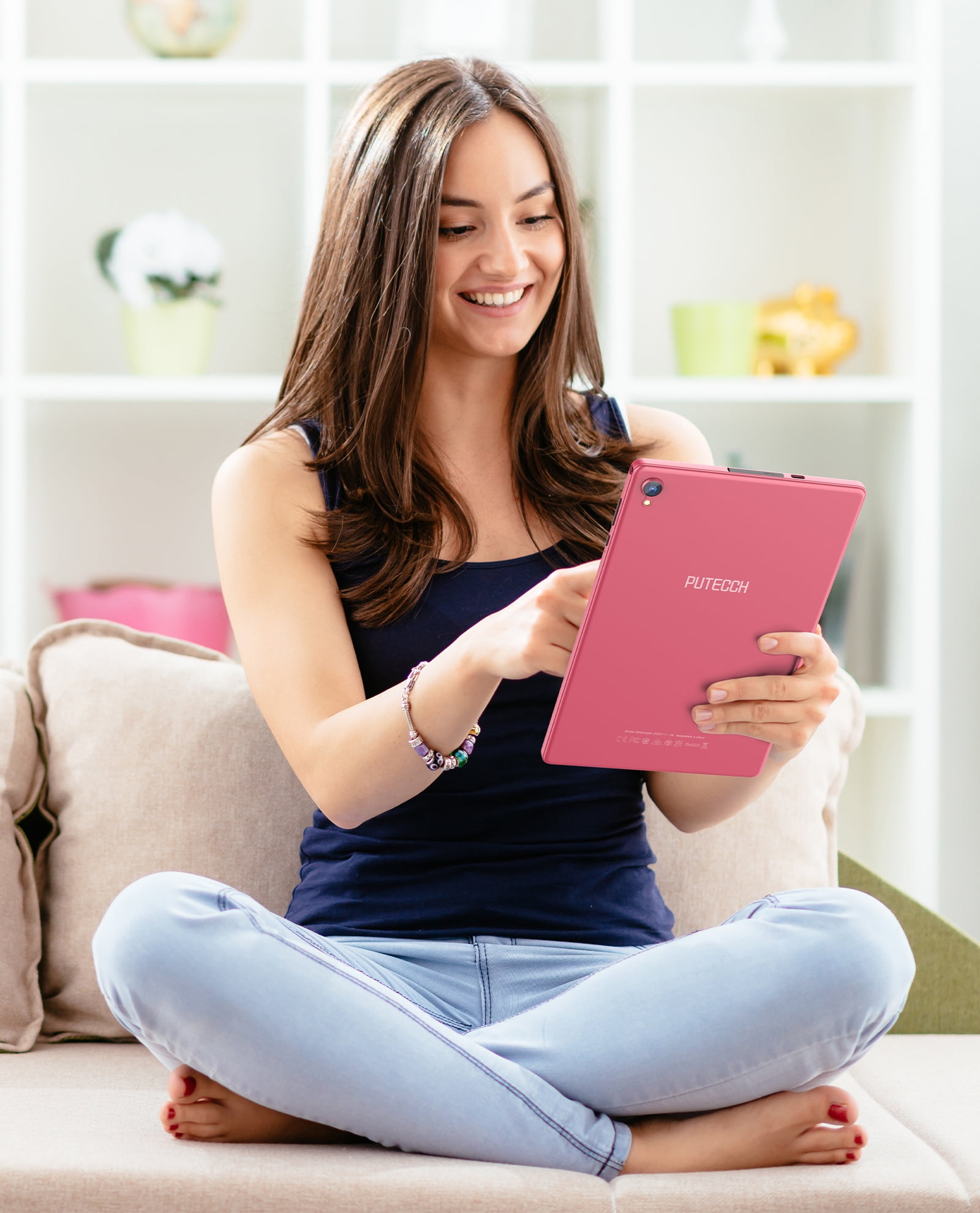 PUTECCH Tablet 10 inch, Android 14 Tablet, 32GB ROM 1TB Expand