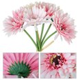 thumbnail image 3 of Ramo de flores artificiales, paquete de flores de simulación, tela para ceremonia de boda, decoración floral falsa, rosa Methold HA7391-02B, 3 of 6