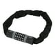 thumbnail image 1 of Candado de bicicleta de cadena de seguridad Unique Bargains, candado de combinación reiniciable de 5 dígitos, 60 cm, negro y gris, 1 pc, 1 of 6