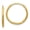 L-14mm, W-14mm, variant on 10K Yellow Gold Diamond-cut Endless Hoop Earrings for Women (L-46mm, W-46mm)
