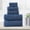 Blue, variant on ESSELL 24/7 6 Piece Bathroom Towel Set, 700 GSM Luxury 100% Cotton - 2 Bath Towels, 2 Hand Towels, 2 Washcloths, Highly Absorbent, Ultra Soft Meadow Premium Towels for Gym, Spa, Hotels, Airbnb (Teal)