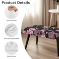 thumbnail image 6 of Jiueut Cherry Blossom Print Dining Bench Cover, Anti Dust Bench Seat Protector Cover with Elastic Band Machine Washable Rectangle Seat Cushion Long Chair Seat Cover for Home Hotel, 6 of 7